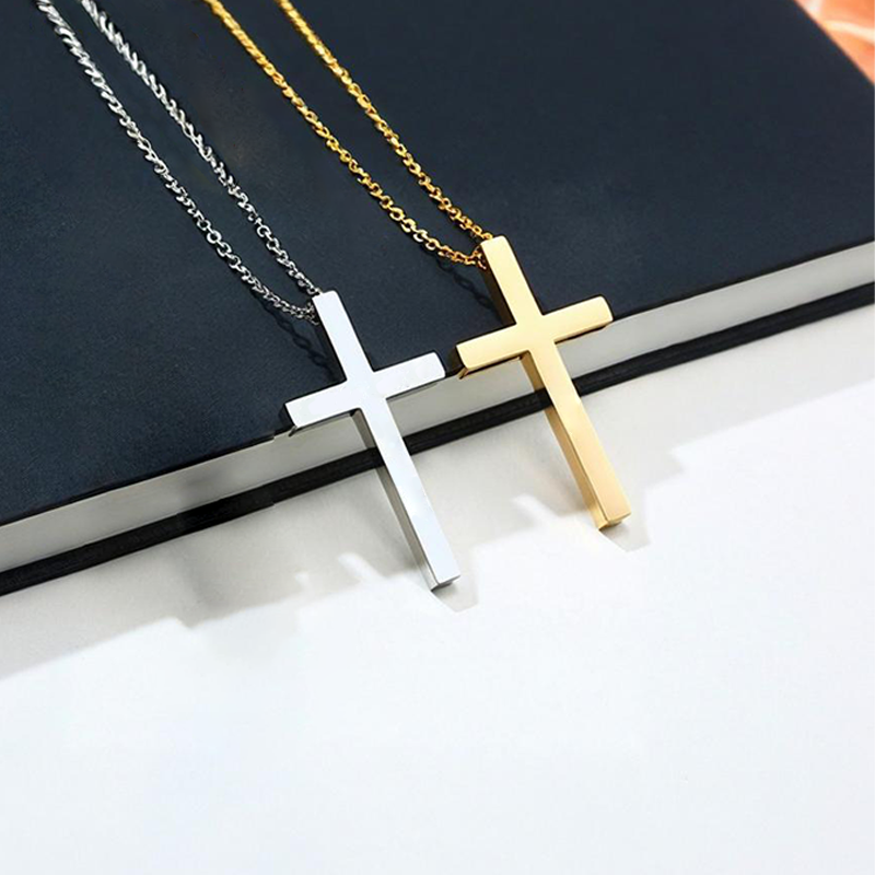 Custom stainless steel cross p - Birth Flower Necklace recension och pris